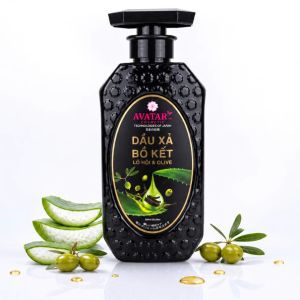 Bộ Dầu Gội Xả Phục Hồi Tóc Suôn Mượt Avatar Chiết Xuất Bồ Kết Lô Hội Và Olive 500ml