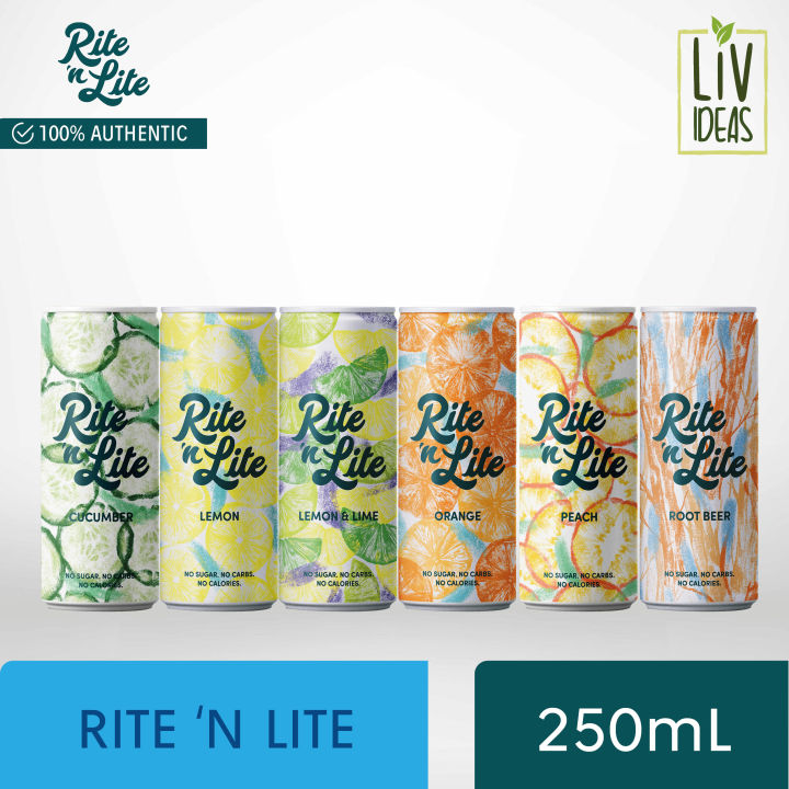 Rite 'n Lite Flavored Carbonated Soft Drink (Keto Diet Friendly