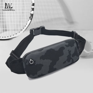 LouisWill กระเป๋าคาดเอวสำหรับกีฬากระเป๋าผู้ชายแฟชั่นขนาดเล็กกระเป๋าคาดหน้าอกกระเป๋าโทรศัพท์กระเป๋าสะพายไหล่สำหรับชายและหญิงกันน้ำกระเป๋าวิ่งอ็อกซ์ฟอร์ดกระเป๋าคาดลำตัวแบบพกพา Tas Gym ลำลองสำหรับวิ่งปั่นจักรยานเดินป่าเดิน