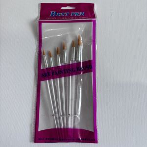 2024 6PCS Artist Brush Set or per piece professional Fan Brush oil brush tools school Painting Brush