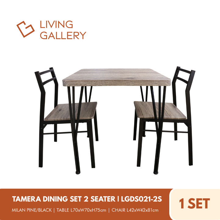 Living Gallery Tamera Dining Set 2-Seater Modern Design and