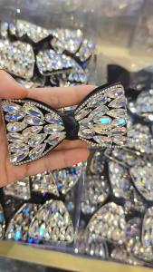 [Free Shipping] DIY Shoe Flower Chest Accessory Water Drop Luminous White Glass Bow High-End Accessory For WomenS Shoes And Bags Versatile