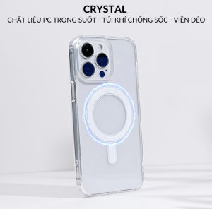 Ốp Hỗ Trợ Sạc Không Dây Crystal Trong Suốt Chống Sốc 4 Góc Cho IPX/Xs//11/12/13/14/15 Pro MaxX/Xsmax/7/8 plus/x-hoco store