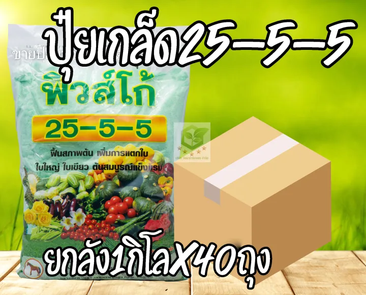 ปุ๋ยเกล็ด 25-5-5 เร่งต้น เร่งใบ ฮอร์โมนพืช