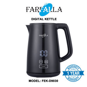 Farfalla FEK-D9030 | 1.7L Digital Kettle Jug | Cool-Touch Double Wall | Keep Warm