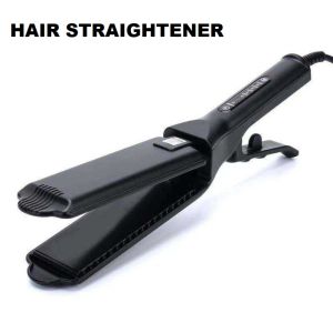 Professional Ceramic Corrugated Iron for Hair Wave Corrugation Flat Irons Electric Curling Crimped Wide Plates Beauty Hair Iron