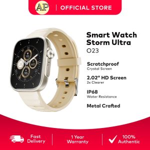 Ap MI itel O23 Smart Watch Storm Ultra | 2.02" HD Scratch proof | Metal Crafted | IP68 Water Resistance
