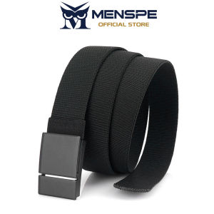 MENSPE Fashion Mens Belts Durable Nylon Belt Trendy Leisure Waist Belts 120cm Adjustable Length Scratch Resistant Belts for Men Vintage Jeans Belt for Men