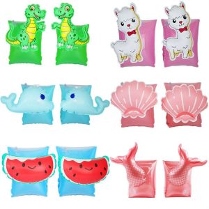 DGFDF กีฬาน้ำกีฬา การฝึกอบรมการ Pool buoys ปูปู ไดโนเสาร์ไดโนเสาร์ไดโนเสาร์ สำหรับเด็กๆ ปลอกแขนว่ายน้ำ ทุ่นลอยน้ำแบบเป่าลม ห่วงยางเป่าลม ห่วงยางสวมแขนสำหรับว่ายน้ำ