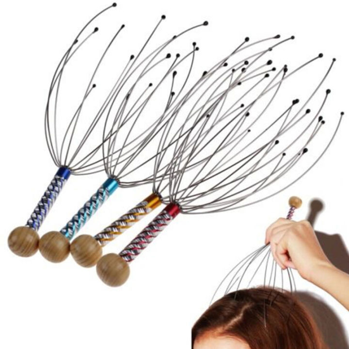 PlayfulPicksS FashionHead Neck Scalp Massager Massage Octopus Equipment Stress Release Tool