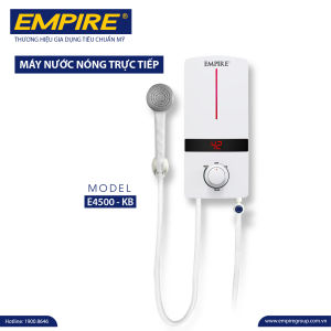 MÁY TẮM NƯỚC NÓNG HIỂN THỊ NHIỆT ĐỘ EMPIRE E4500-KB