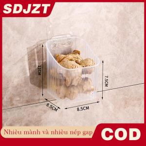 SDJZT 1pcs nhà bếp tỏi gừng và hành tây trong suốt lưu trữ giỏ treo tường nhỏ treo tường lưu trữ hộp lưu trữ giá lưu trữ