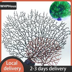 [COD] WHPHous Ship within 24 hours Tree Shape Aquarium Decoration Decor Sea Iron Tree Plastic Coral Decor Plants