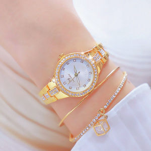 BS Bee Sister 1310 Bán Chạy Nhất Thời Trang Đồng Hồ Nữ Dây Đeo Bằng Thép Không Gỉ Giản Dị Đồng Hồ Thạch Anh Chống Nước Nữ Kim Cương Trang Nhã Đồng Hồ Đeo Tay Im Cương Giả Quà Tặng Cho Nữ