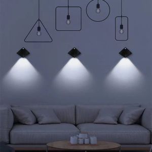 ANGFEW LED Devil Fish Wall Lamp Motion Sensor USB Night Lights Children Bedroom Decoration Creative Motion Sensor Wall Lamp Bedroom Porch Balcony Corridor