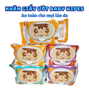 Combo 20 Bịch Khăn giấy ướt gấu 650gr ( KLT: 450gr) cao cấp giấy lớn không cồn vải mịn màng dày
