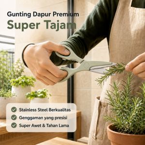 528 - Gunting Dapur Premium Rumah Tangga Gunting Tanaman Serbaguna Super Tajam Stainless Steel