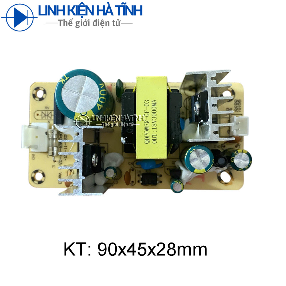 Mạch nguồn loa kéo 18v3a 18V 3A chất lượng cao mạch vàng mạch nguồn 18v 3a