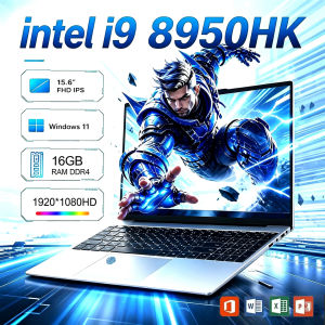 (New Backlit Keyboard) 2026 Gaming Laptop 15.6 inch Intel Core i9-8950HK/Intel Core i7-8500Y 16GB RAM 1TB 2TB SSD Fingerprint Unlock Notebook Windows 11 Pro Office Games Study office Computer
