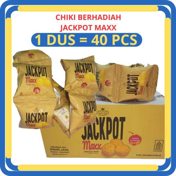 Chiki Jackpot Maxx Berhadiah Uang 1 Dus 40 Bungkus