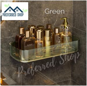 PREFERRED SHOP 1pcs Transparent Bathroom Stick Rack | Large Capacity Multifunctional Wall Storage Rack | Era-store
