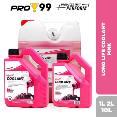 Pro-99 Long Life Coolant Pink - 1L ( 1 Liter ) 2L ( 2 Liters ) 10L ( 10 Liters )
