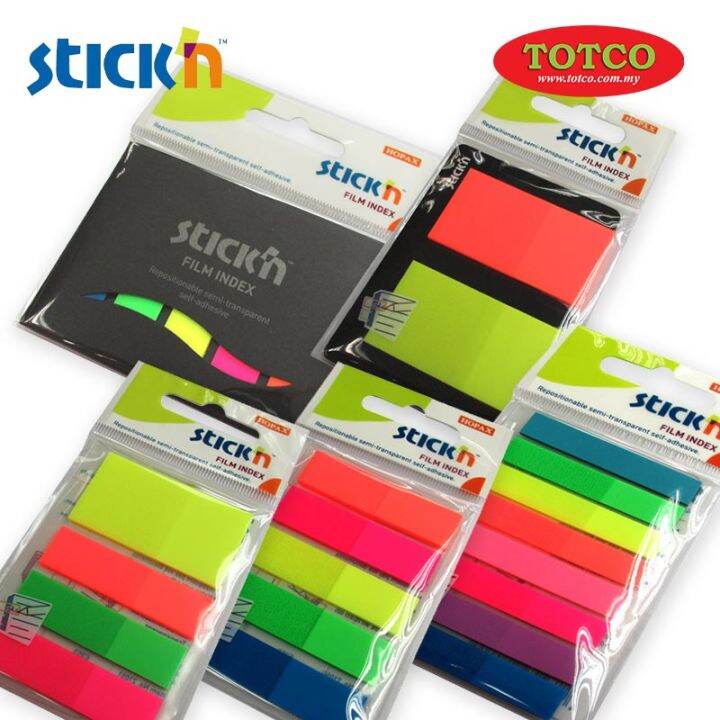 Hopax Stick N Index Notes Msssage Notes Film Colors With Cover Lazada