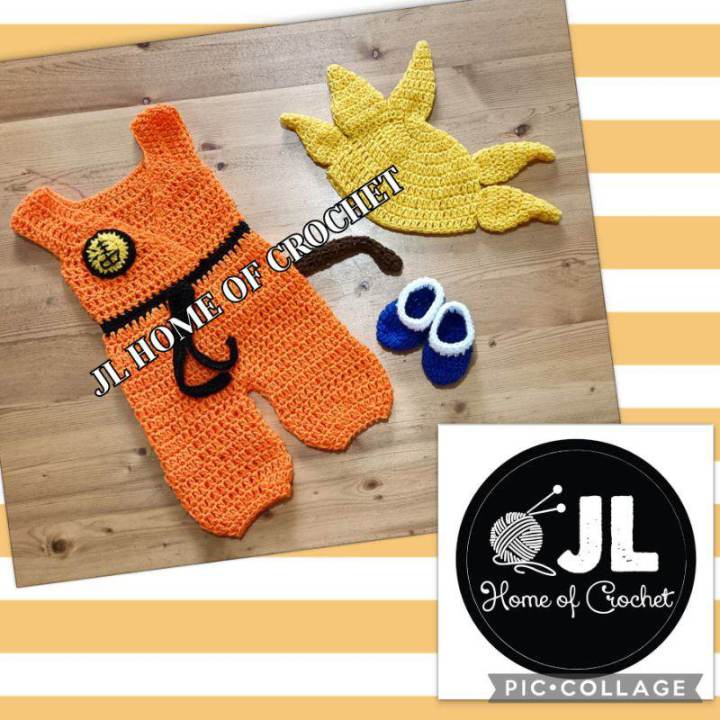 SAN GOKU DRAGON BALL Z COSTUME CROCHET Infant And Toddler Costume