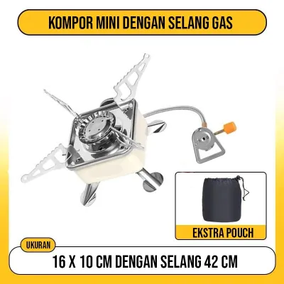Kompor Camping Gas Alat Masak Lipat Kovar Mini Outdoor Nesting Stove Safety 003-5