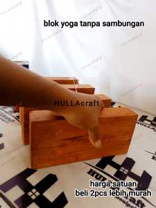 Balok Yoga Kayu /Brick Alpha Wood Wooden Yoga/Block Brick Balok Yoga Kayu tanpa sambungan
