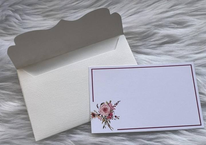 10pcs Kraft Gift Card Envelope Boxes With Ribbon Rectangle Present Envelope Boxes Retro Textured