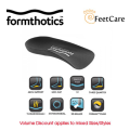 Formthotics Comfort Charcoal 3/4 Insoles | Orthotic Insoles | Proven Comfort | Balance Insole. 