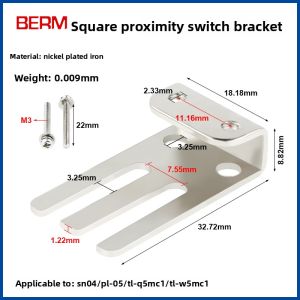 Proximity Switch Bracket M8 M12 M18 M30 L-Type Sensor Photoelectric Switch Bracket Installation Fixed Word