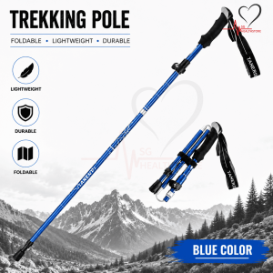 Fu Kang Tri-Fold Trekking Pole | Compact Adjustable Hiking Support | Ready Stock SG