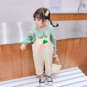 ชุดเที่ยวลูกสาวสุดปัง น่ารักมากค่าาา ชุดเอี๊ยม ชุดเด็ก2ชิ้น (เสื้อแขนยาว+เอี้ยมกางเกง) ผ้าฝ้าย เกรดพรีเมี่ยม ใส่สบาย น่ารักสุดๆ