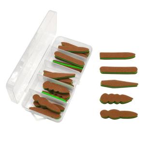 15Pcs Trên Mặt Đất móc bay Dù Bài Nổi Bọt Xi Lanh Đồ Câu Cá Cho Khô móc bay Phễu