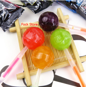 ลูกอมก้านเรืองแสงผลไม้รวมคละรส120ชิ้น