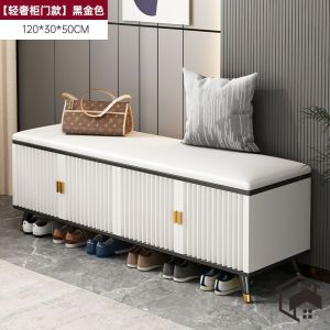 Shoe Changing Stool Shoe Storage Bench Soft Cushion Stool Entry Door Stool Shoe Cabinet