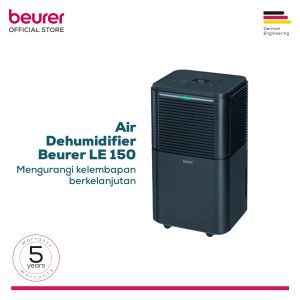 Beurer | Air Dehumidifier LE 150 | Pengeringan Cepat | Tangki Air 2 Liter | Ramah Lingkungan