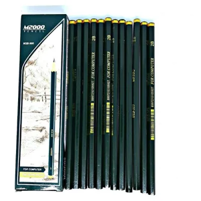 12PCS PENSIL M2000 LAPIZ MY PENCIL HIJAU 2B HARGA 1 LUSIN