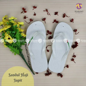 Nabawi Sandal Jepit Haji Umroh - Sandal Jepit Umroh Putih Sandal Putih