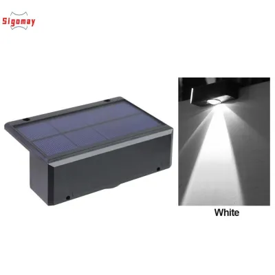Sigomay Super Bright Solar Light Outdoor Wall Spot Light Wall Solar LED Light Outdoor Wall Lamp Waterproof Garden Decoration Lamp Fence Corridor Sunlight Stairs Solar Lamp