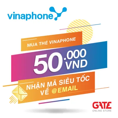 [Flash Sale] Thẻ VINAPHONE 50.000 - nhận mã SIÊU TỐC qua EMAIL