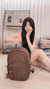 BAGSMART × ESTHER BUNNY College Backpack Puffy Travel Backpack 15.6inch Laptop Backpack Waterproof Cute Bookbag For School
