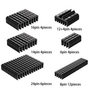 PVC Wire Combs Wire Guide For 1.8-2.5mm Sleeved Lines Computer Line Manager 34pcs