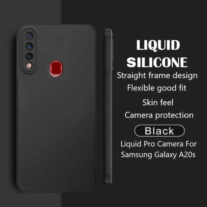 SOFT CASE SAMSUNG GALAXY A20S CASE LIQUID SILICONE MACARON SQUARE