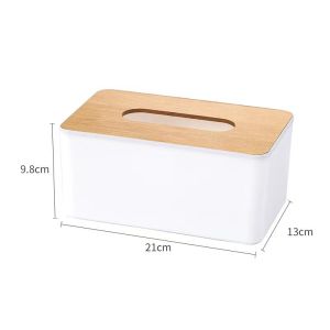 Seastina bằng gỗ thanh lịch nắp hộp đựng khăn giấy cho văn phòng nhà cửa xe sử dụng đa mục đích lưu trữ