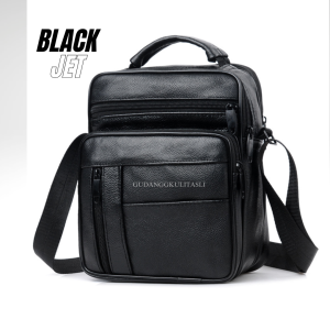 Tas Selempang Kulit Sapi Pria Model Korea Premium Desain Kasual & Elegan