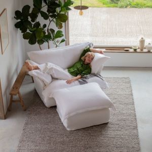 Sofa Đơn Bằng Vải Phong Cách Bắc Âu Dùng Trang Trí Căn Hộ Nhỏ