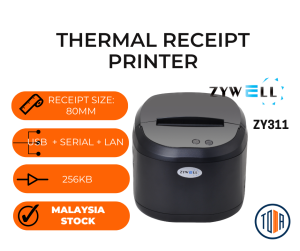 Zywell ZY311K Thermal Receipt Printer 80mm (USB + LAN + Serial) POS Printer